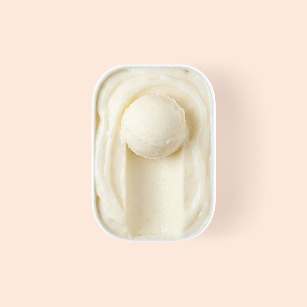 Overview of Half Scooped Yuzu Sorbet