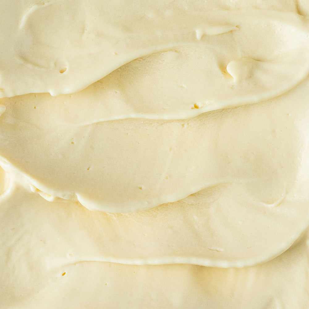 Close-up of coconut mango gelato