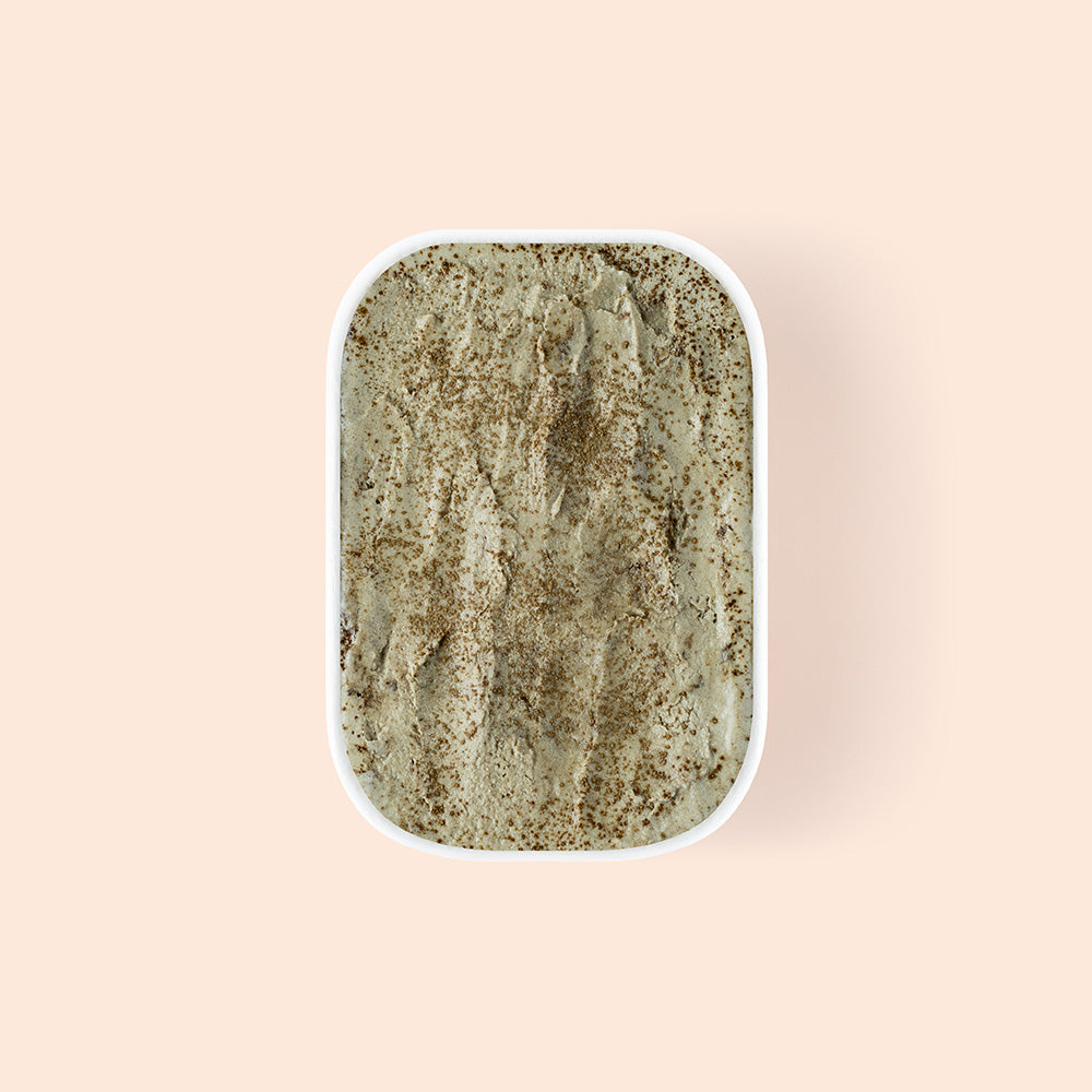 Overview of roasted hojicha gelato